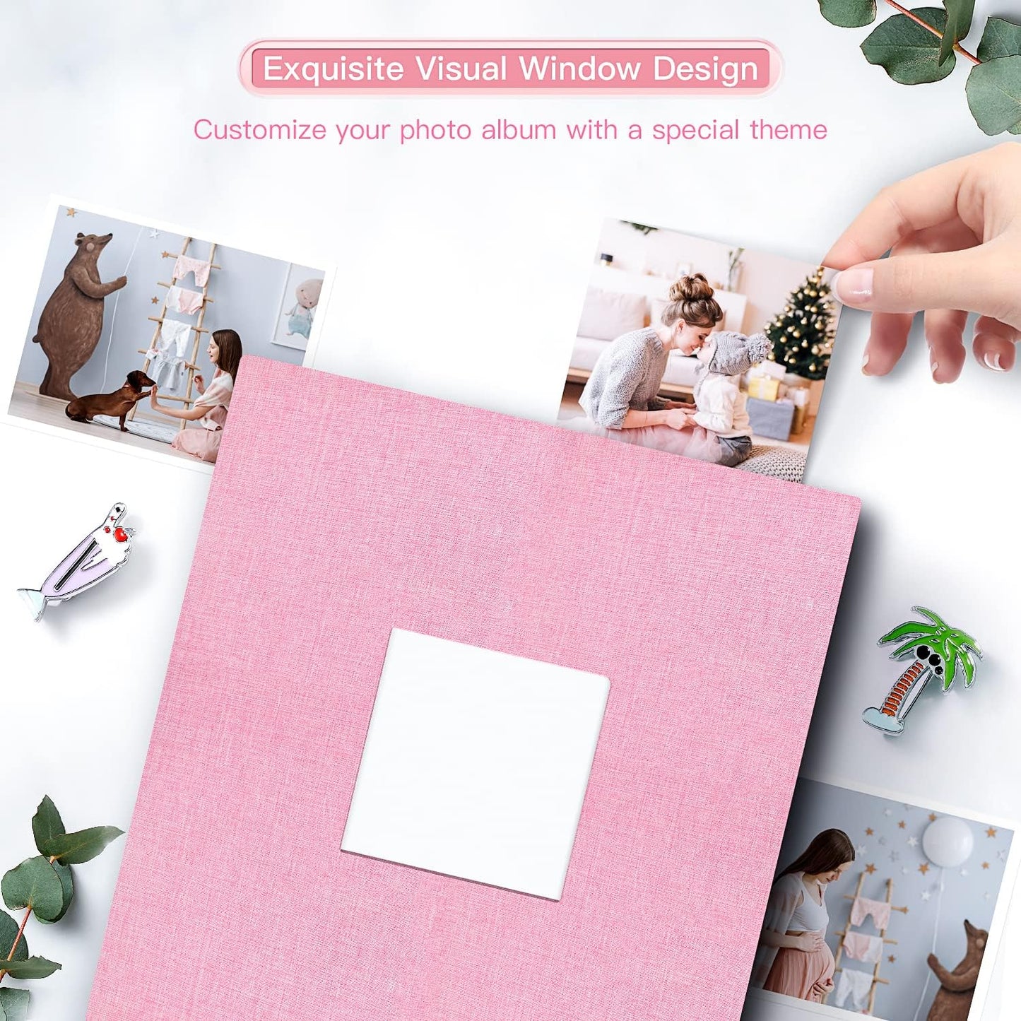 popotop Photo Album 4x6-600 Photos Photo Books with 600 Horizontal and Vertical Pockets,Linen Cover Albums for Family Wedding Anniversary Baby Vacation Pictures