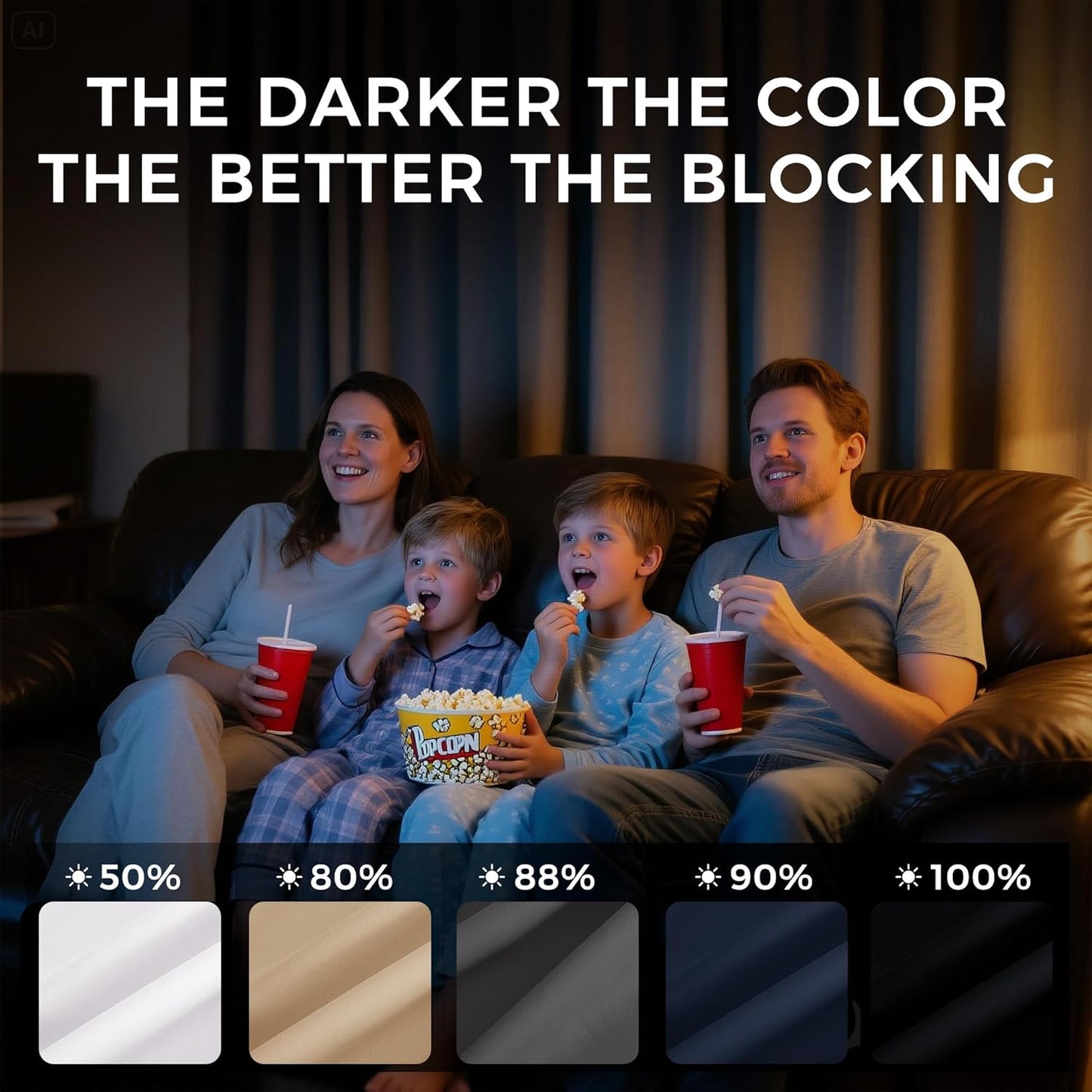 NICETOWN Grey Grommet Blackout Curtains 63 inch - Thermal Insulated Shades for Living Room, Yard, Bedroom, Closet, Laundry - Heavy-Duty, 2 Panels, W52 x L63