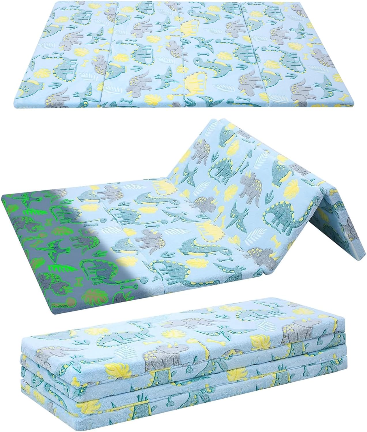 MeMoreCool Kids Floor Futon Mattress Large 6x4 FT, Thicken Foam Tatami Mattress for Children Play Area, Foldable Sleeping Pad Crawling Tatami Mat for Playroom