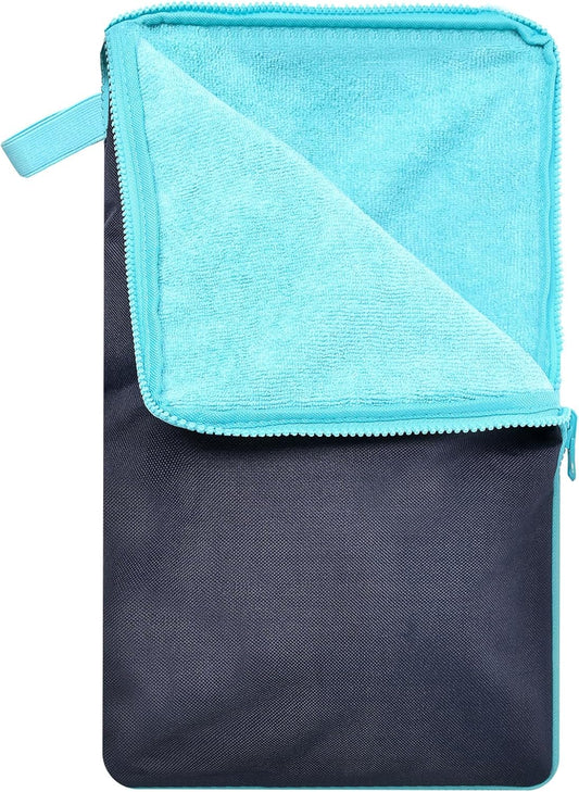 Wet Bag, Wet Dry Bag, Wet bag for swimsuit,Travel, Beach, Pool, Diapers, Dirty Yoga Gym Clothes, Waterproof Embedded Towel Wet Bag(Fleece)-Leakproof Wet Clothes Bag, Beach Travel Essentials