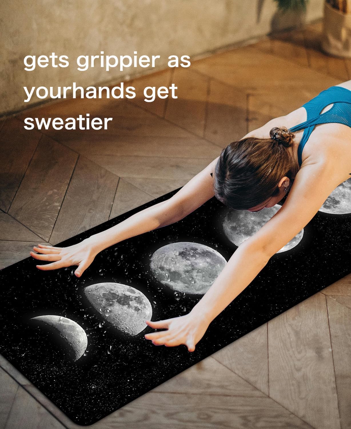 Non Slip Yoga Mat TPE Workout Mat for Men Women, Thick Workout Mat with Carrying Strap, Fitness Mats for Exercise, Yoga, Fitness, Pilates, Floor Workouts (72" x 24" x 6mm)