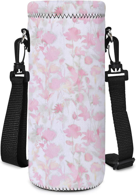 AUPET Water Bottle Bag Carrier,24oz/32oz Insulated Neoprene bottle Sling Holder Case Pouch Cover for 1000ML/750ML Bottles with Shoulder Strap for walking