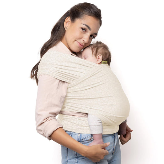 Boba Baby Wrap Carrier – Original Baby Sling Carrier for Newborns (7–35 lbs), Soft, Secure, Hands-Free & Ergonomic, Ideal for Comfortable Bonding, New Parents (Serenity Oat Meadow)