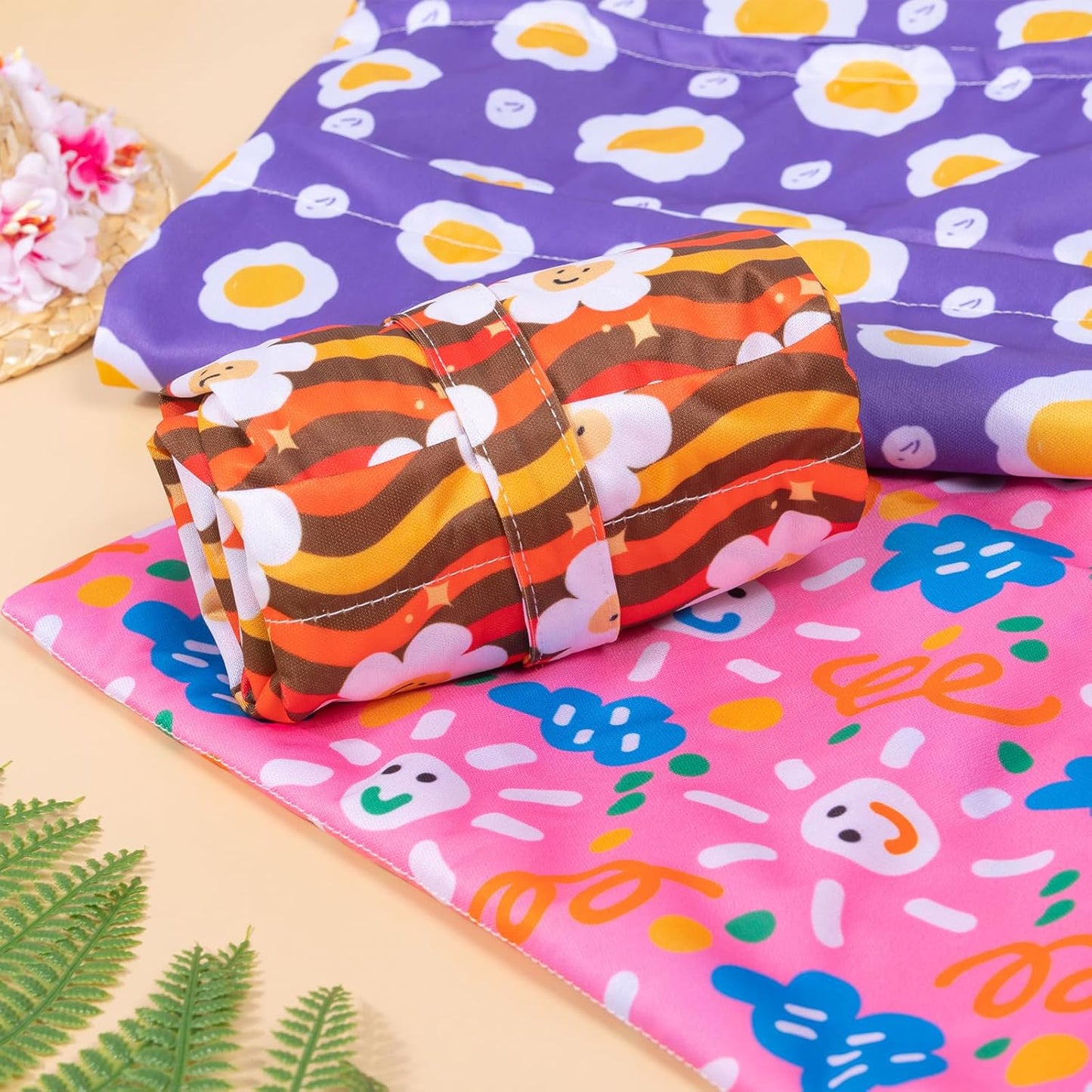 babygoal Wet Dry Bags for Baby Cloth Diapers, Washable Travel Bags, Beach, Pool, Gym Bag for Swimsuits & Wet Clothes with Two Zippered Pockets 3 Pack 3LN07