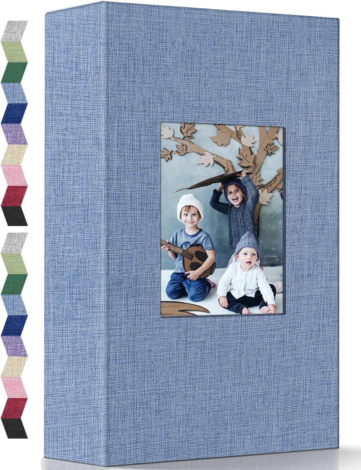 popotop Photo Album 4x6-300 Photos Linen Cover Photo Books with 300 Horizontal Pockets,Slip-in Picture Albums for Family Wedding Anniversary Baby Vacation Pictures