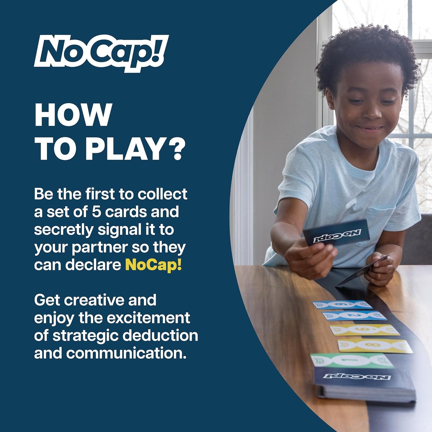 No Cap! – The Ultimate Game Night Card Game for Friends & Family, Perfect for Laughter-Filled Evenings, Includes 65 Cards, Easy Instructions, and Hours of Competitive Fun