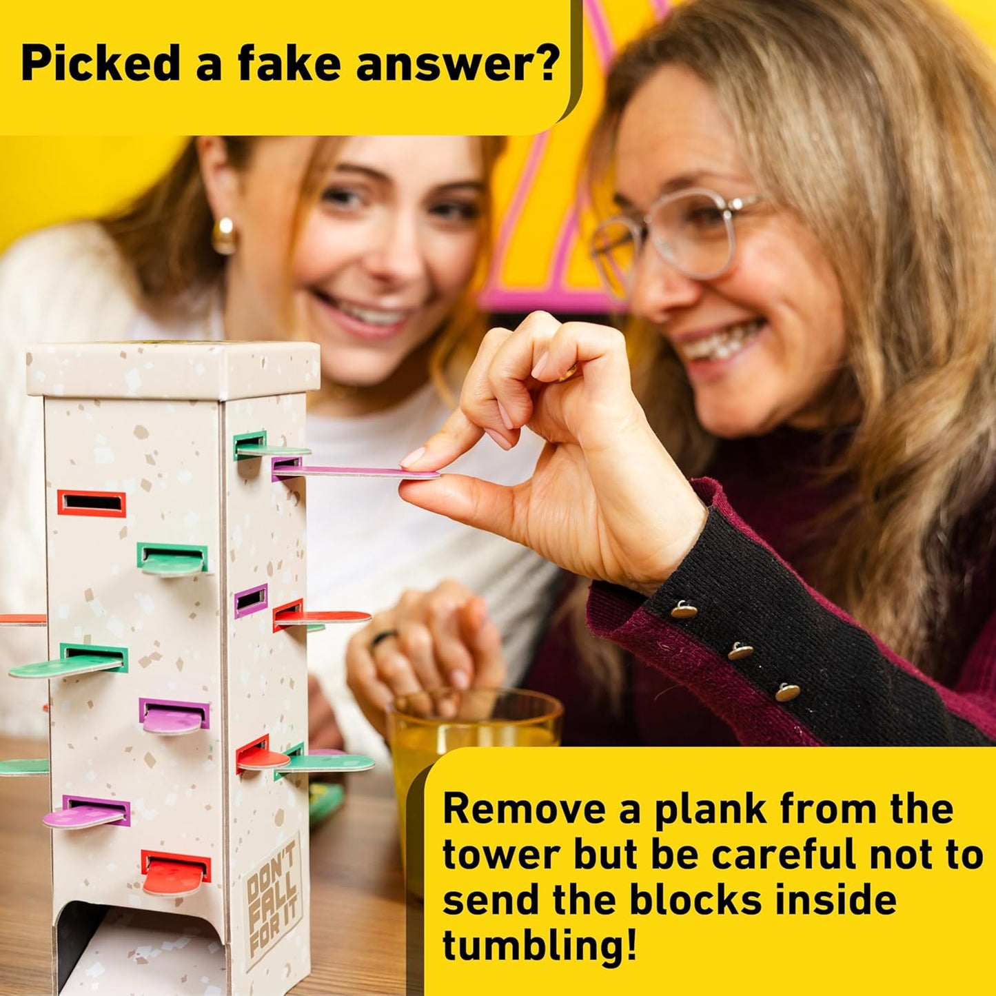 Don't Fall for It – Fun Trivia Board Game Age 3+ for Families and Kids | Hilarious Family Game for All Ages | 2+ Players, Portable and Easy to Play