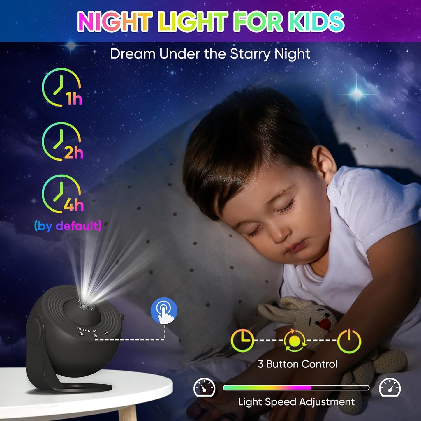 Galaxy Projector, 13 in 1 HD Planetarium Star Projector for Bedroom, 360 Rotating Star Projector Light with Adjustable Knob and Timer for Kids, Ceiling, Gifts, Room Decoration