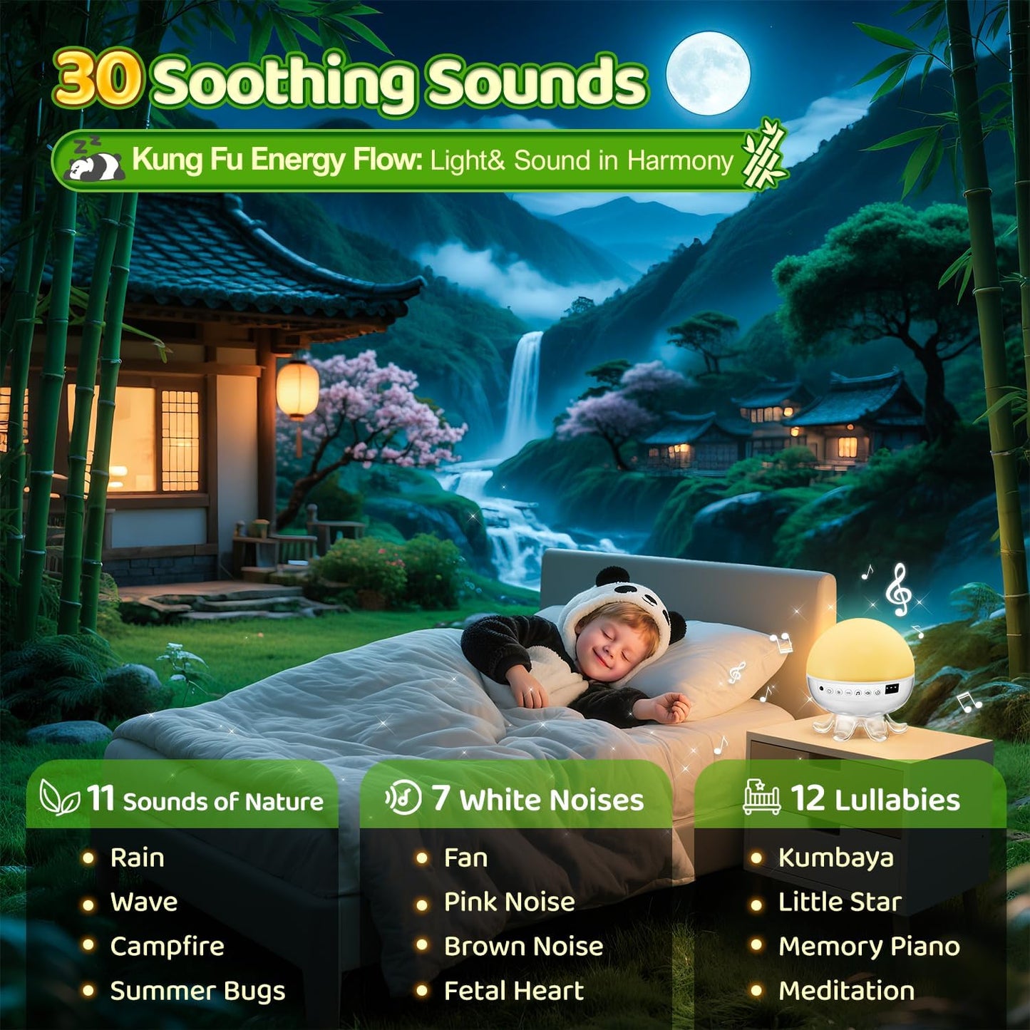 Panda Gifts,【3 Films+ 30 Sounds】Panda Night Light,【93 Effects+ Remote】Toddler Boys Toys for Boys 3-5, [3 Brightness 5-995 min Timer] Girls Toys Age 6-8, Kids Gifts for Kids Toys for Ages 5-7