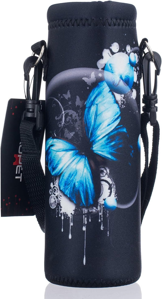 AUPET Water Bottle Bag Carrier,24oz/32oz Insulated Neoprene bottle Sling Holder Case Pouch Cover for 1000ML/750ML Bottles with Shoulder Strap for walking
