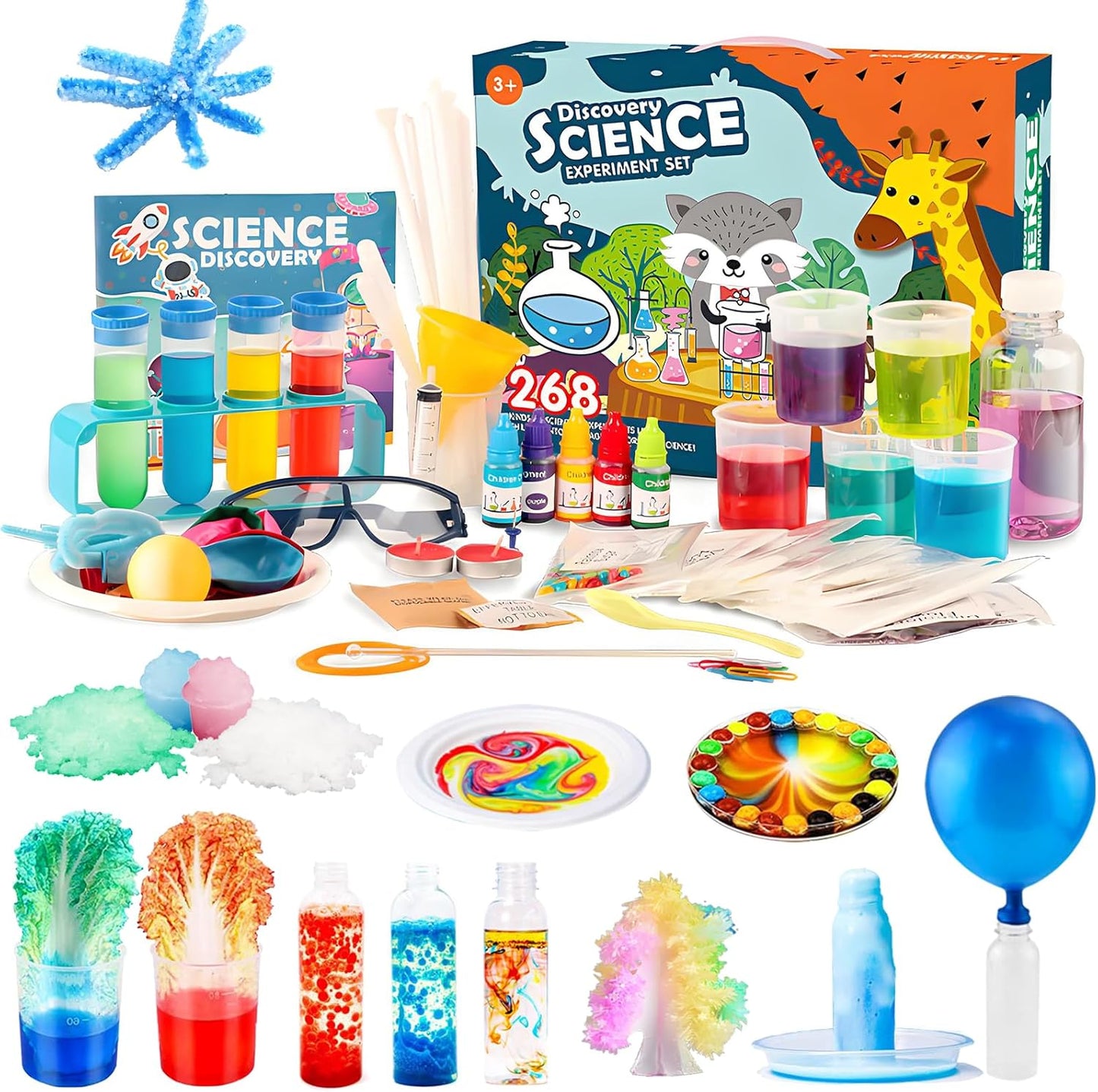 268+ Experiments Science Kit for Kids 6-12,Chemistry and Physics Educational Learning Scientific Set and STEM Project,Birthday Gifts and Toys for Boys Girls