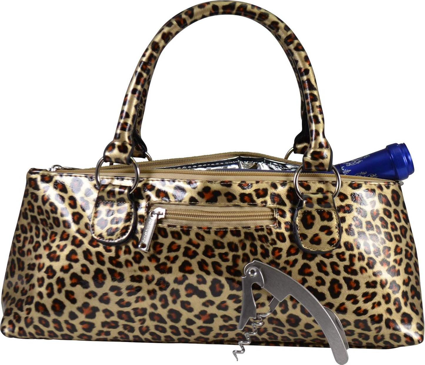 Cheetah Wine Clutch