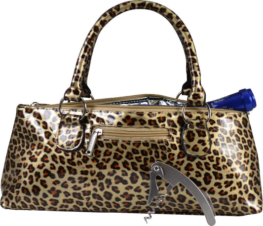 Cheetah Wine Clutch