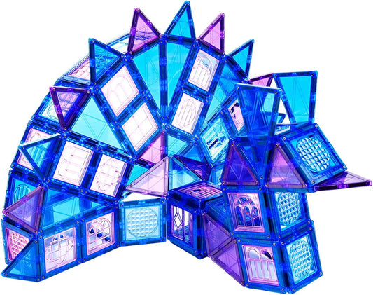 MAGBLOCK 102Pcs Magnetic Tiles Magnetic Toys Magnet Building Tiles Building Blocks for 3 4 5 6 7 8 Years Old Girls and Boys Birthday Gifts Preschool STEM Educational Toys