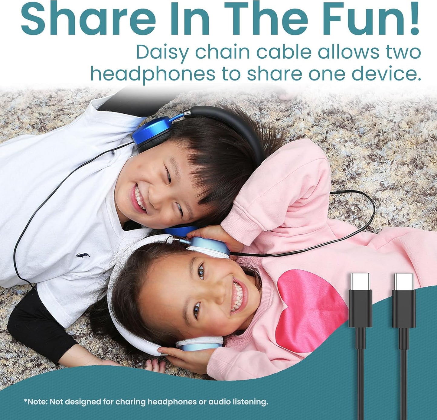 Puro Sound Labs PuroQuiet Plus Noise Cancelling Headphones for Kids, Bluetooth Kids On Ear Headphones with Mic, Lightweight On-Ear Design, Studio-Grade Sound (Teal)