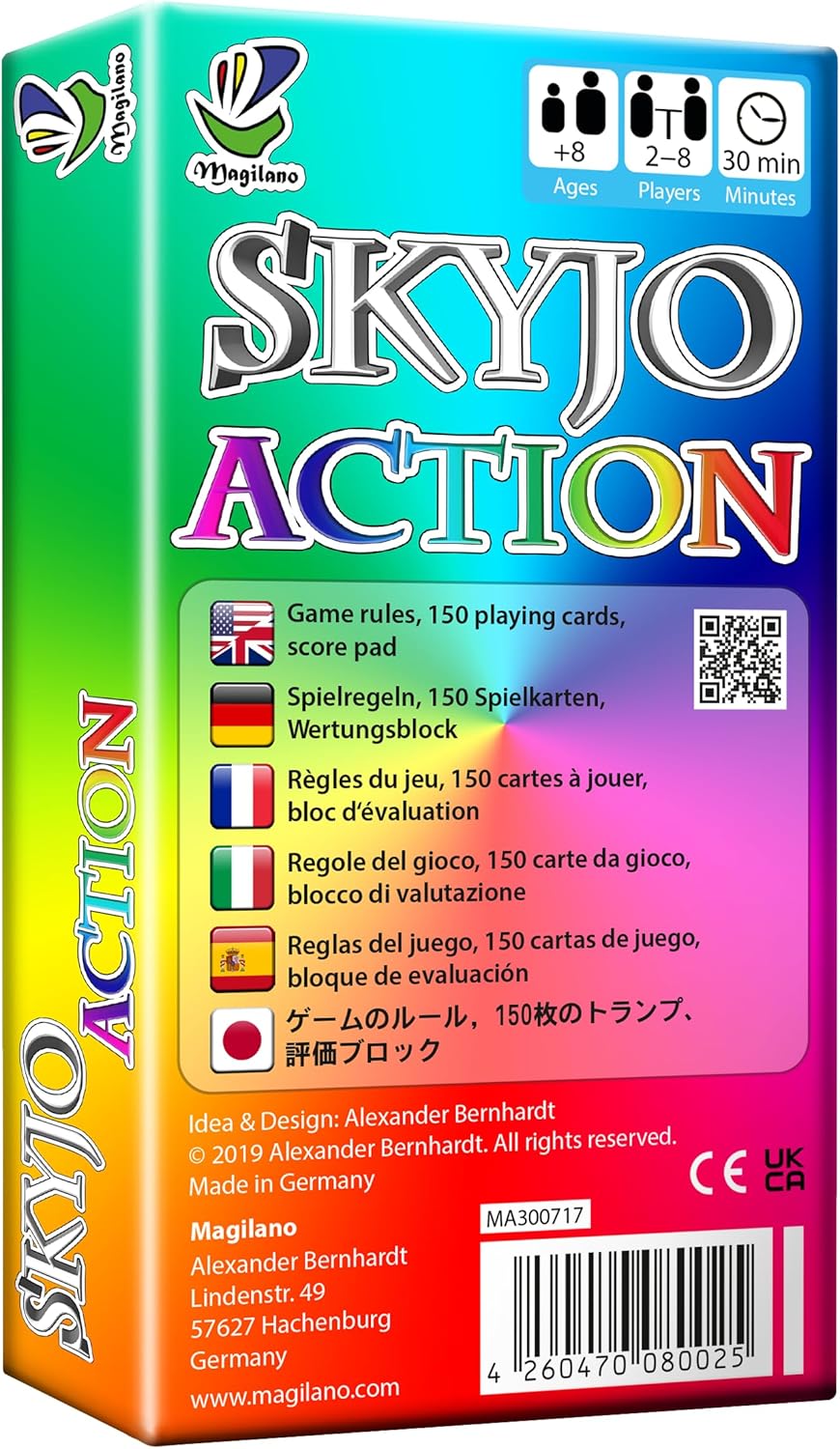 magilano SKYJO Action The New exciting Card Game for Kids and Adults.