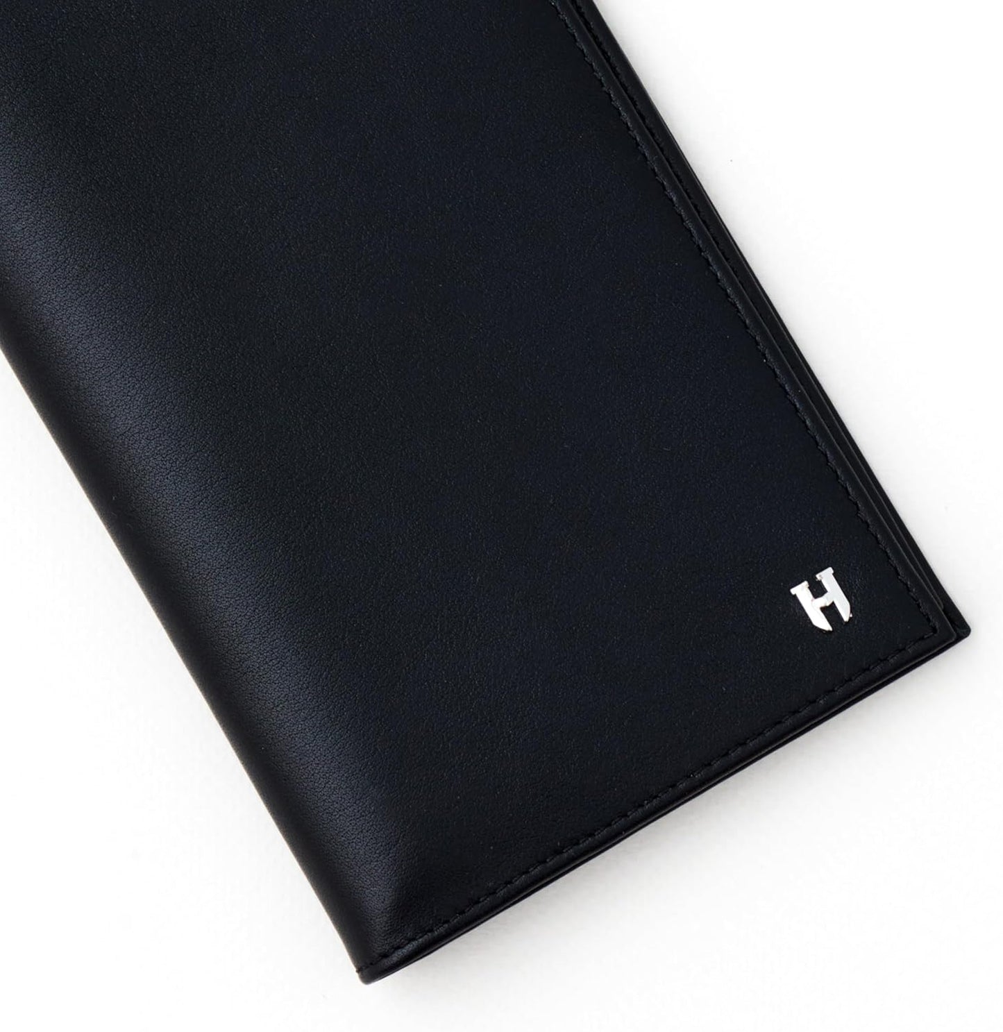 Passport Holder Travel Wallet for Men & Women, RFID Handcrafted Full Grain Leather Cover, 12 Card Slots & 4 Compartments, Gift Box & Pouch, Black