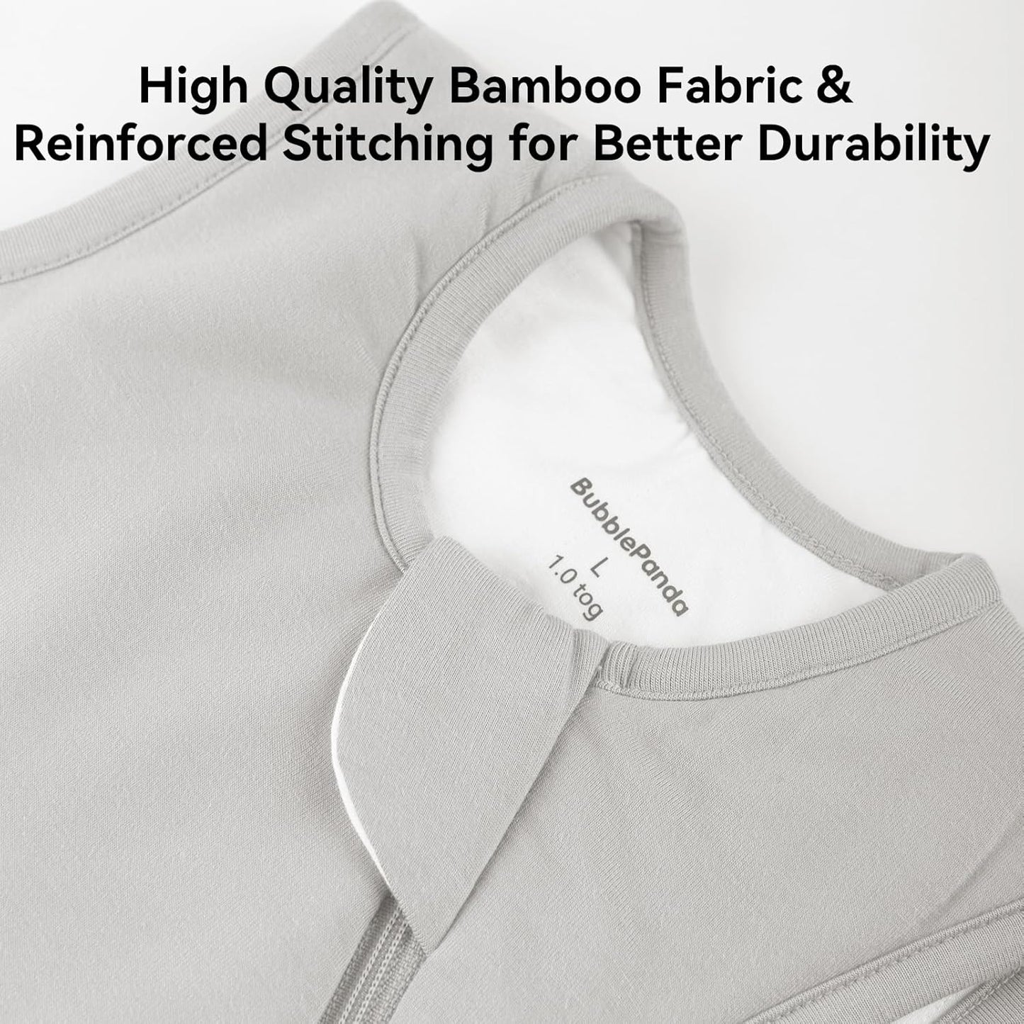 Rayon Made from Bamboo Sleep Sack 0-6 Months 1.0 Tog Ultra Soft Baby Wearable Blanket 0-3 Months Sleeping Sack 3-6 Months for Infant Newborn Babies Unisex Girl Boy 2-Way Zipper Breathable Lightweight