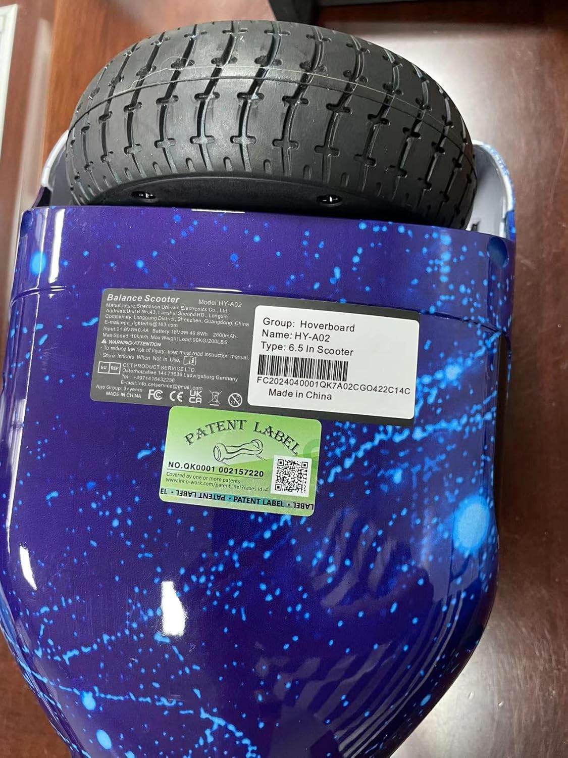 SISIGAD Scooters for Kids Ages 6-12, with Built-in Bluetooth Speaker and 6.5" Colorful Lights Wheels, Safety Certified Self Balancing Scooter Gift for Kids