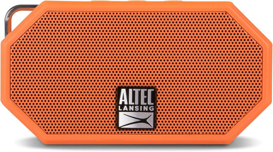 Altec Lansing Mini H2O - Waterproof Bluetooth Speaker, IP67 Certified & Floats in Water, Compact & Portable Speaker for Hiking, Camping, Pool, and Beach,Orange
