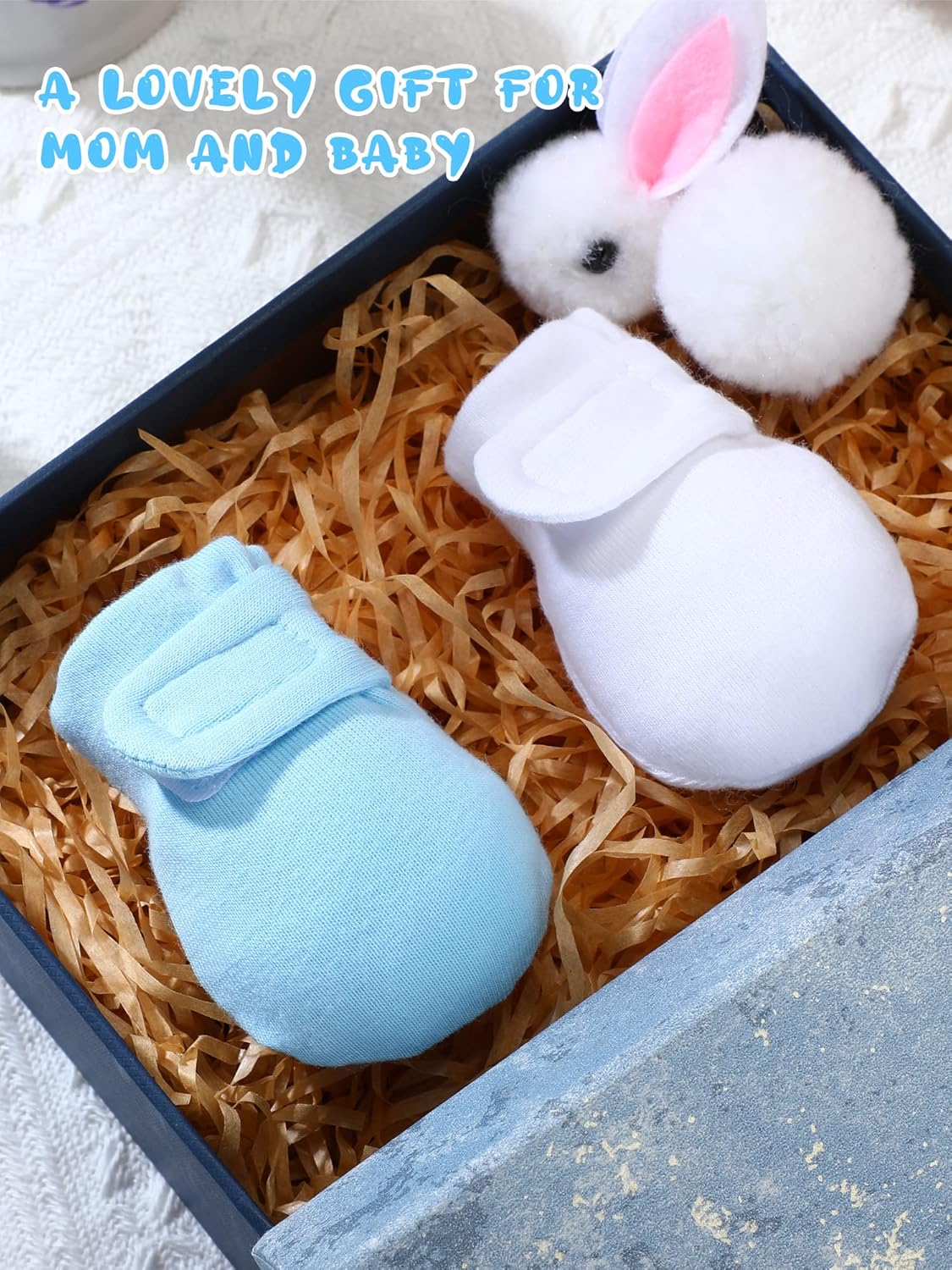 Newcotte 12 Pairs Adjustable Preemie Baby Mittens No Scratch Newborn Cotton Breathable Gloves Warm Mitts for Boys Kids