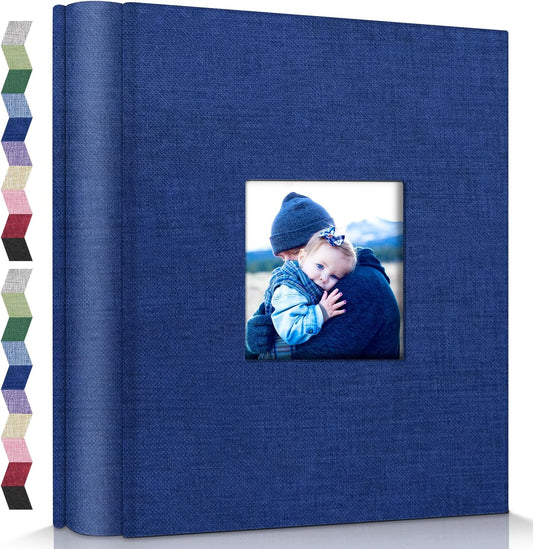 popotop Photo Album 4x6-600 Photos Photo Books with 600 Horizontal and Vertical Pockets,Linen Cover Albums for Family Wedding Anniversary Baby Vacation Pictures