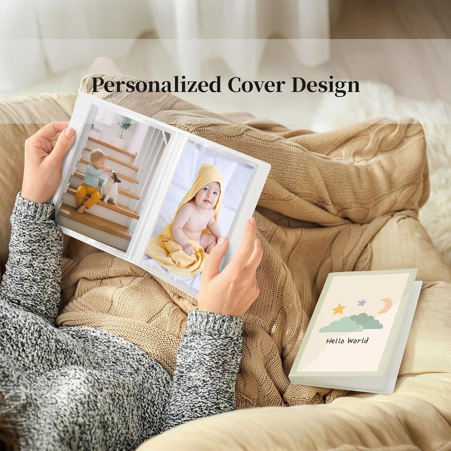 Vienrose Photo Album Bulk Set – Small Photo Album for 4x6 Pictures, 26 Pockets Holds 52 Photos, Postcard Album with Customizable Covers, Morandi Colors (Set of 6)