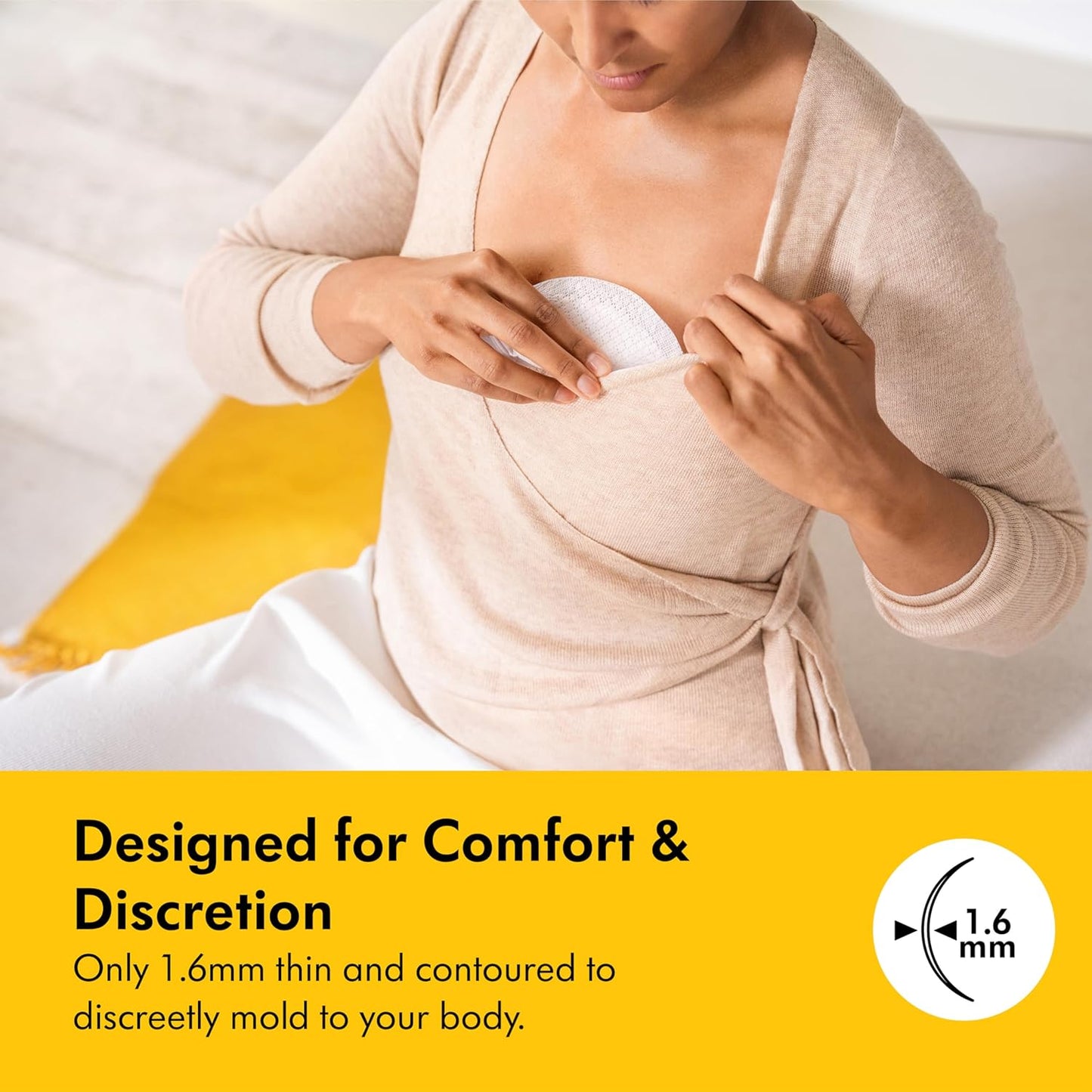 Medela Ultra-Breathable Nursing Pads, Highly Absorbent, Super Soft, Discreet Design for Comfortable Wear, Pack of 60