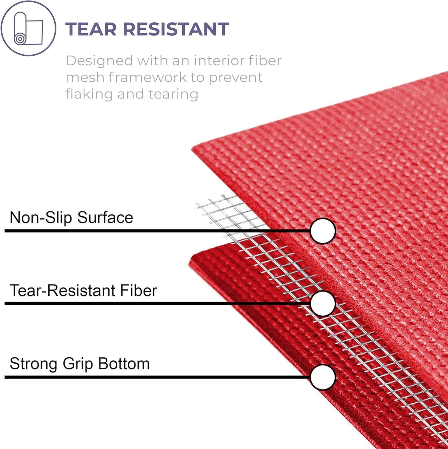 Sunshine Yoga Voyage Yoga Mat, 10 Pack, 72" x 24" Professional Studio and Gym Bulk Yoga Mats, 5mm Thick, Durable, Anti-Tear, Non Slip Fitness and Exercise Mats