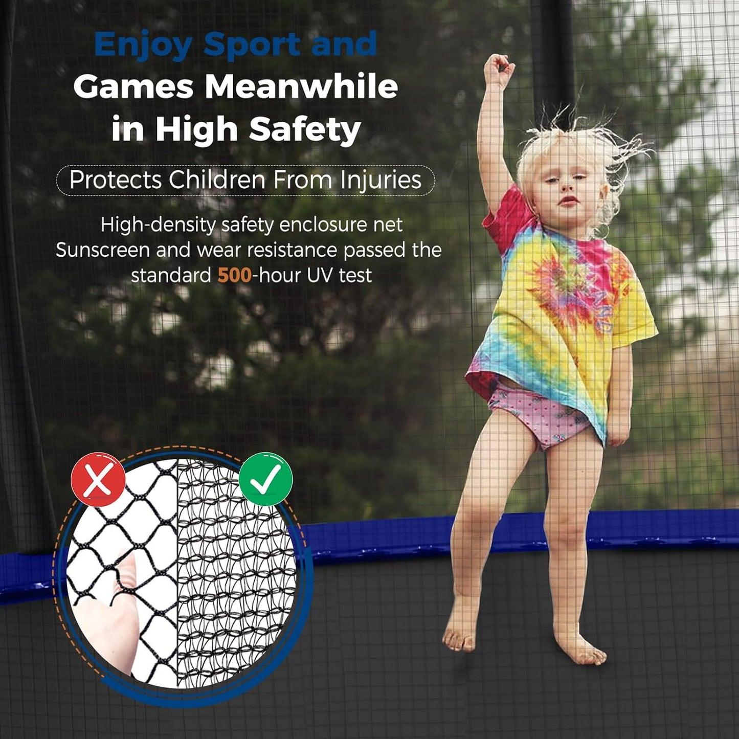 Tatub Large Trampolines Outdoor 10 12 14 15 16FT for Kids and Adults,Outdoor Recreational Pumpkin Trampolines with Curved Poles and Safety Enclosure Net, Basketball Hoop, Ladder