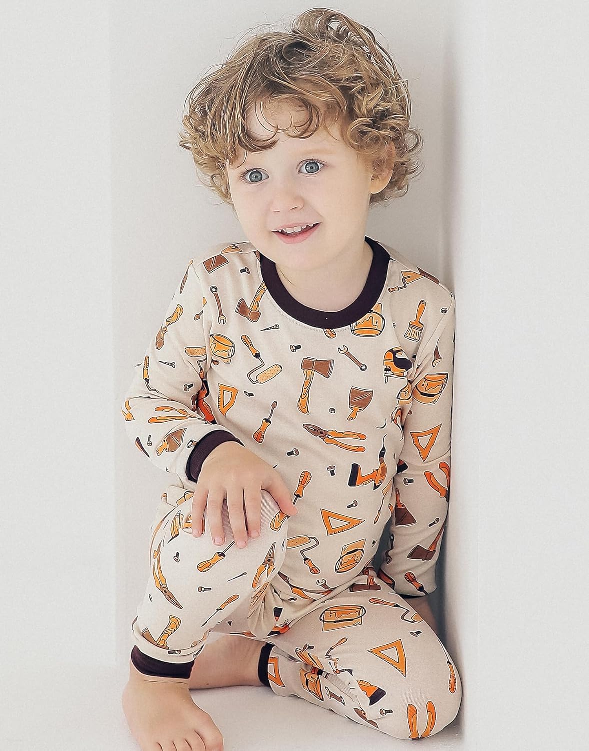 VAENAIT BABY 6M-12Y Kids Unisex Girls & Boys Soft Comfy Modal Tencel Sleepwear Pajamas 2pcs or 4pcs Set