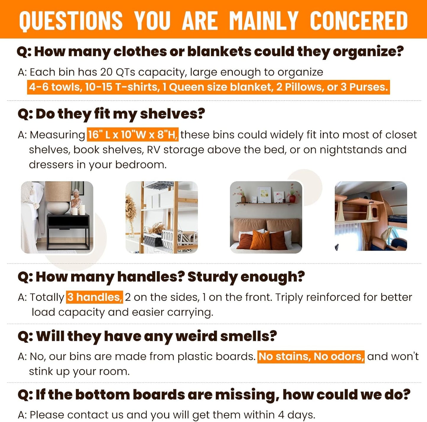 Criusia Closet Organizers Bins 6 Pack - Large Closet Shelf Organizer with Handles - Fabric Trapezoid Home Organization and Storage Baskets for Organizing Clothes Toy Blanket Towel Purse Hats