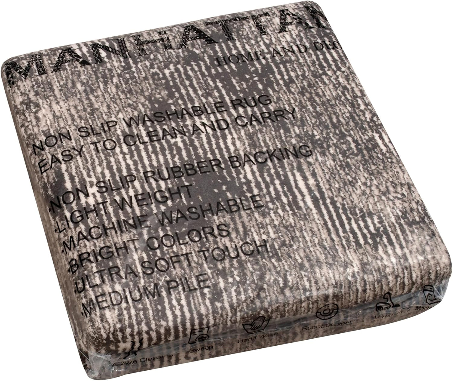 Non-Slip Washable 5x7 Area Rugs for Living Room Bedroom, Ultra Soft Bedside Rug, Indoor Floor Carpet for Kids Girls and Boys, Dorms, Nursery Rooms, Non-Skid Area Rug, Abstract Brown Beige, 5' x 7'