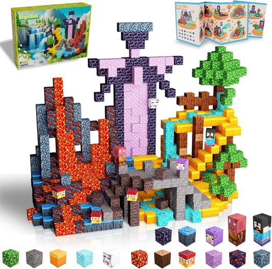 Magnetic Building Blocks Construction Set, Educational STEM Toy (Portal-Theme)