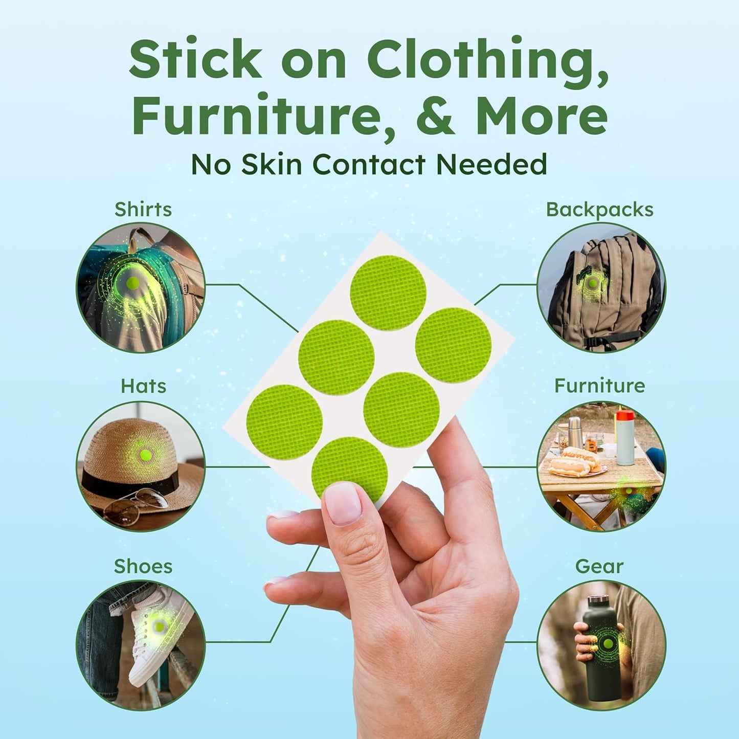 BugMD Squito Stickers Mosquito Repellent Patch for Adults (234 Stickers), Safe & Effective Insect Repellent Patches for Toddlers, Kids, Camping, Beach & Outdoor Essentials