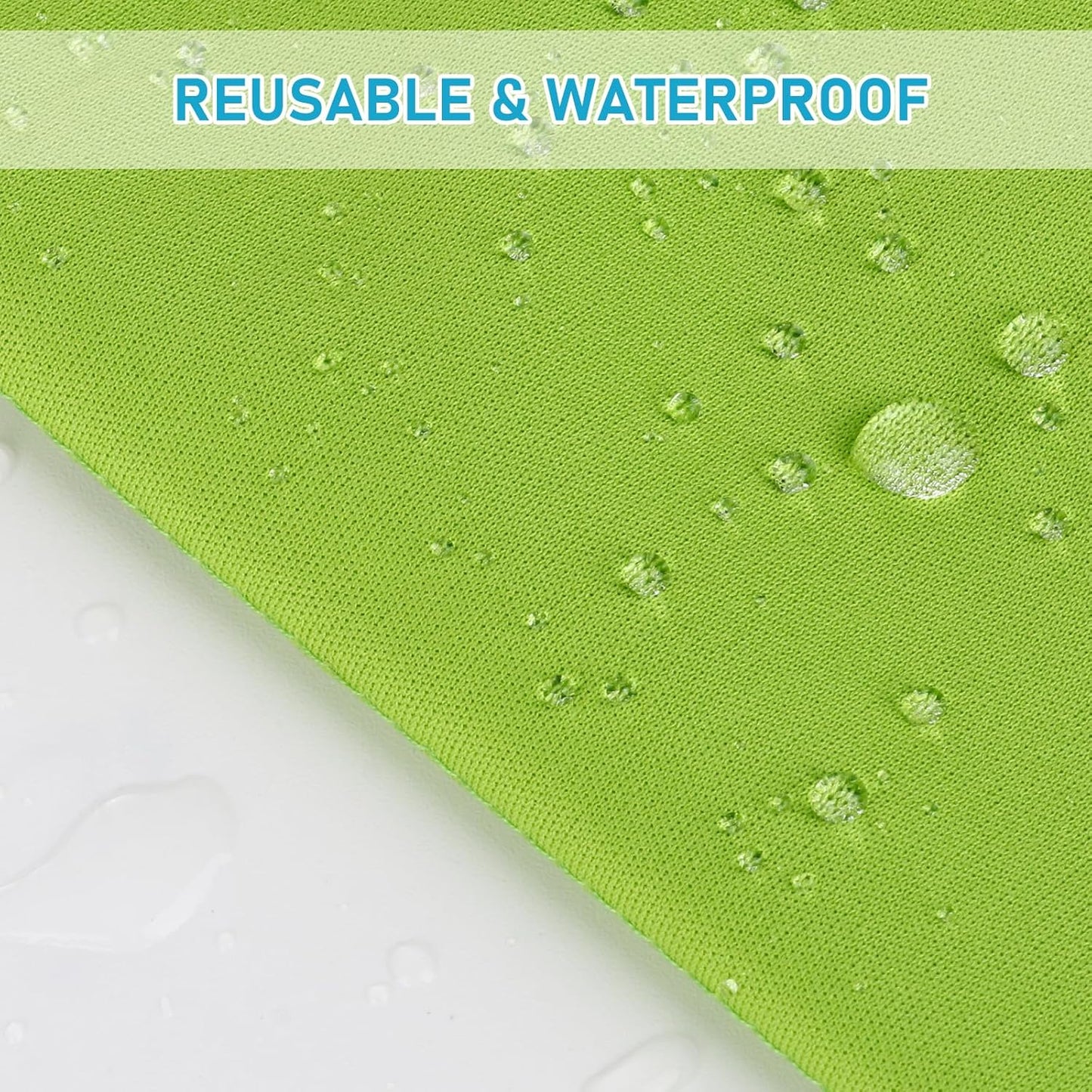 Angel Love Baby Cloth Diaper Wet/Dry Bags, 2 Pack With Two Zippered Pockets, Waterproof Washable Reusable for Travel, Beach, Pool, Gym, Swimsuits or Wet Clothes, L0109