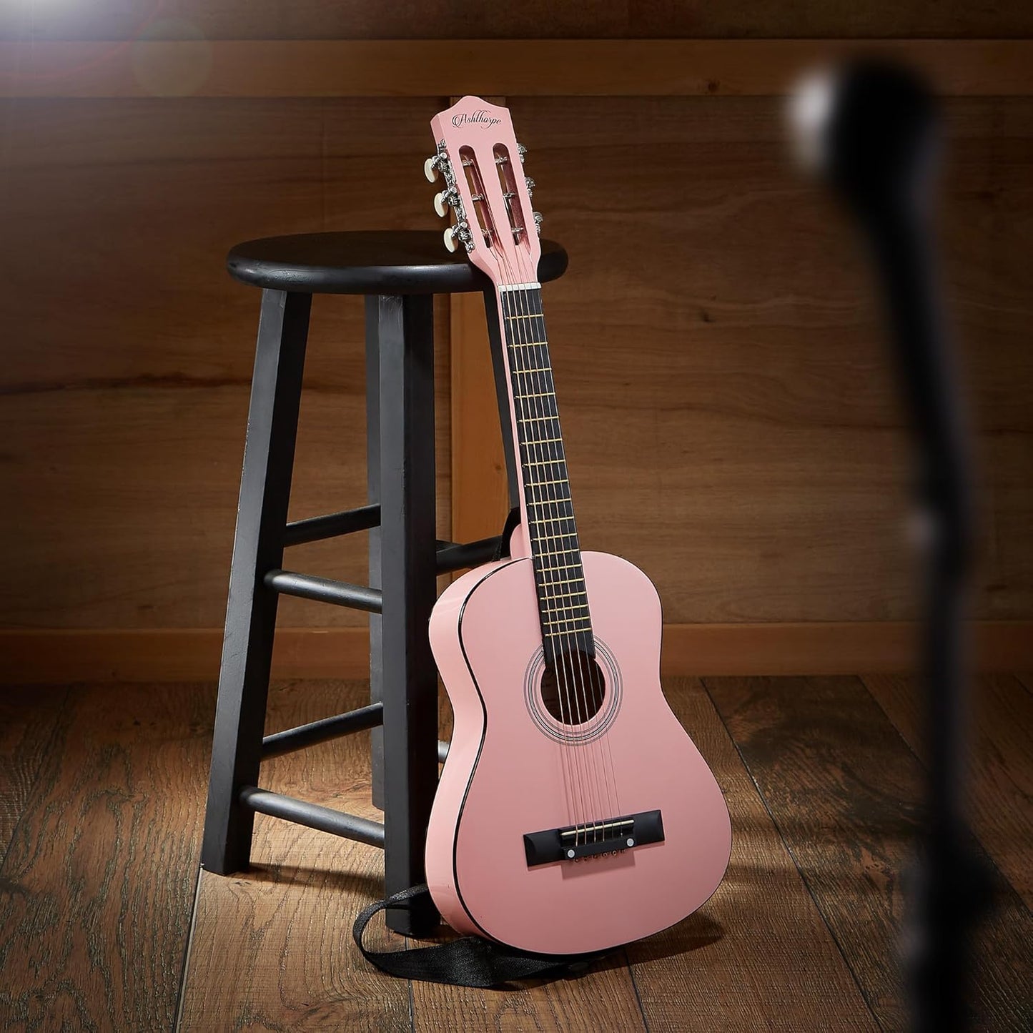 Ashthorpe 30-inch Beginner Acoustic Guitar Package (Pink), Basic Starter Kit w/Gig Bag, Strings, Strap, Tuner, Picks