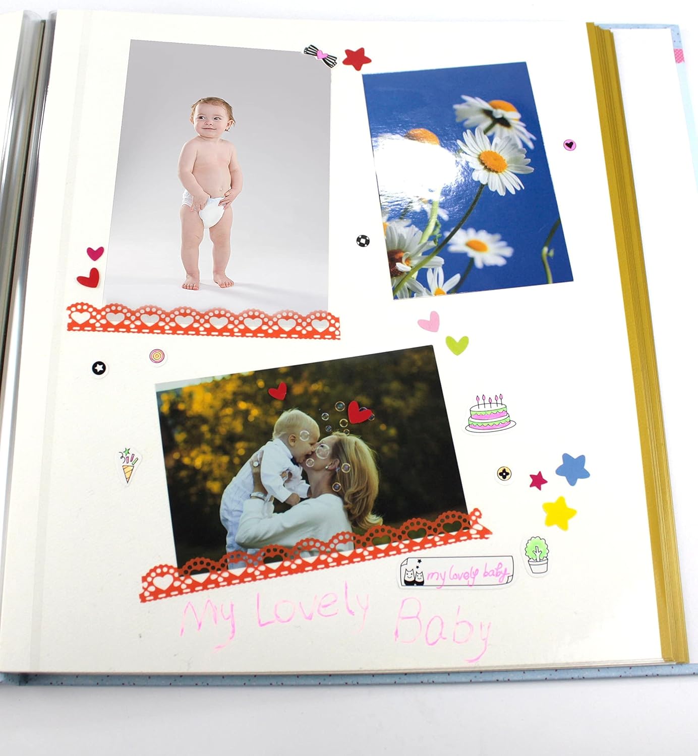 Self-Adhesive Photo Album, Dust-free, glue free and waterproof Scrapbook Album, Family album, Leather Cover, Hand Made DIY Albums Holds 3x5, 4x6, 5x7, 6x8,8x10 photos
