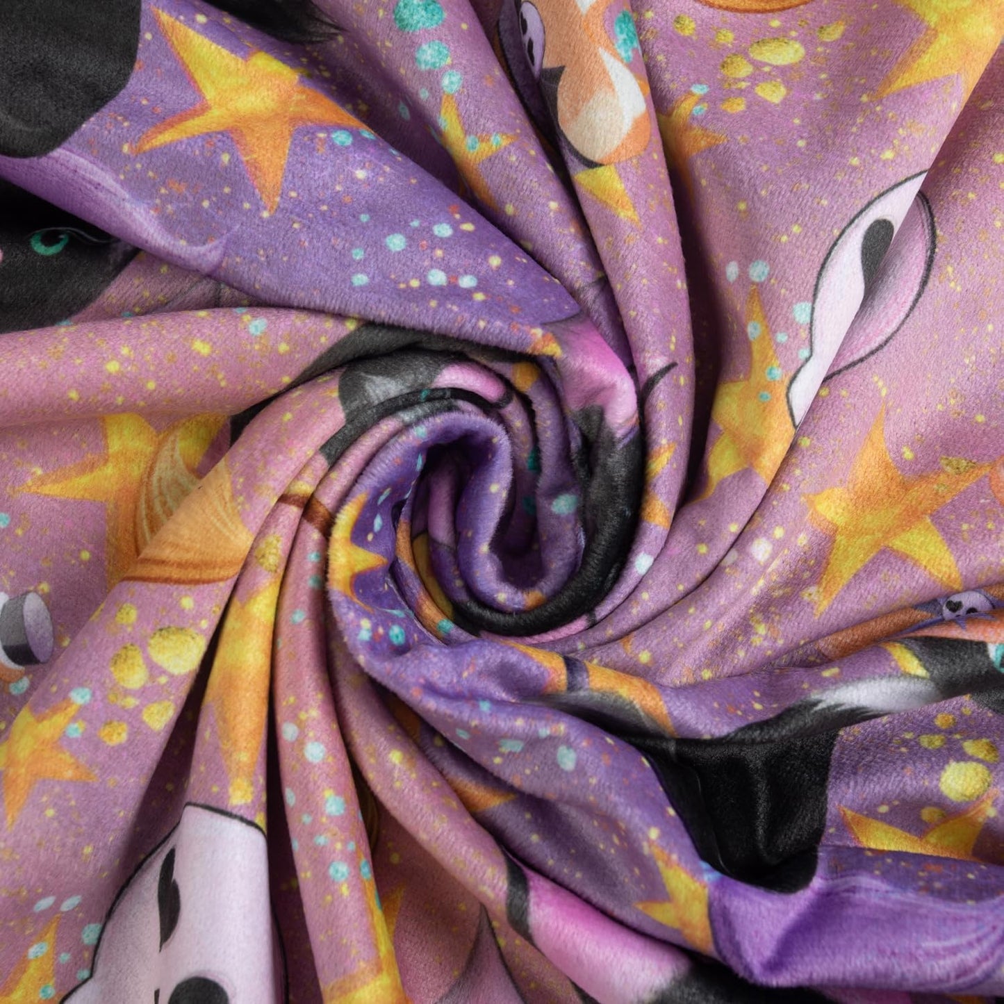 Baby Blanket for Boys Girls Soft Minky with Double Layer Dotted Backing, Halloween Printed 30 x 40 Inch Receiving Blanket (Halloween bat)