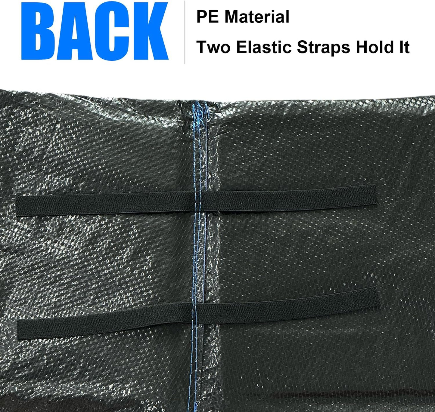 LANGXUN Universal Trampoline Repalcement Safety Pad, 8ft 10ft 12ft 14ft 15ft 16ft Waterproof Surround Spring Foam Cover for Round Frame