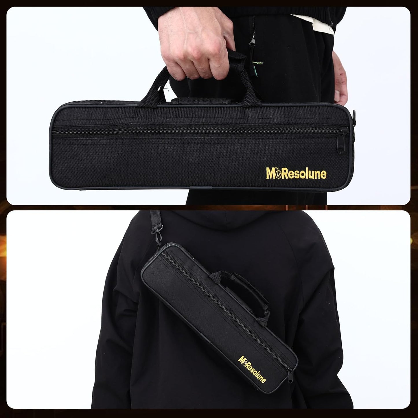 C Flute Closed Hole 16 Key for Beginner Student Silver Flute with Carrying Case Stand Gloves Cleaning Cloth for School Band Instruments