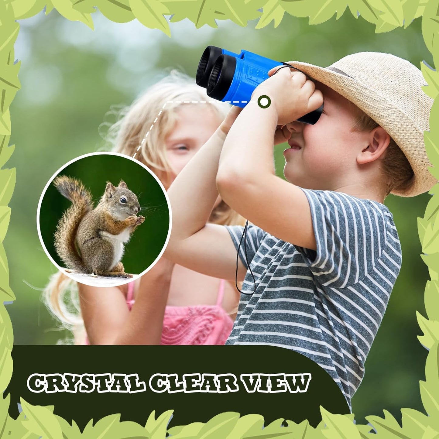 Libima 24 Pcs Binoculars for Kids Educational Compact Kids Binoculars with Neck String Toddler Telescope for Boys Girls Learning Bird Watching Camping Hiking Travel Safaris Birthday Gifts(Blue)