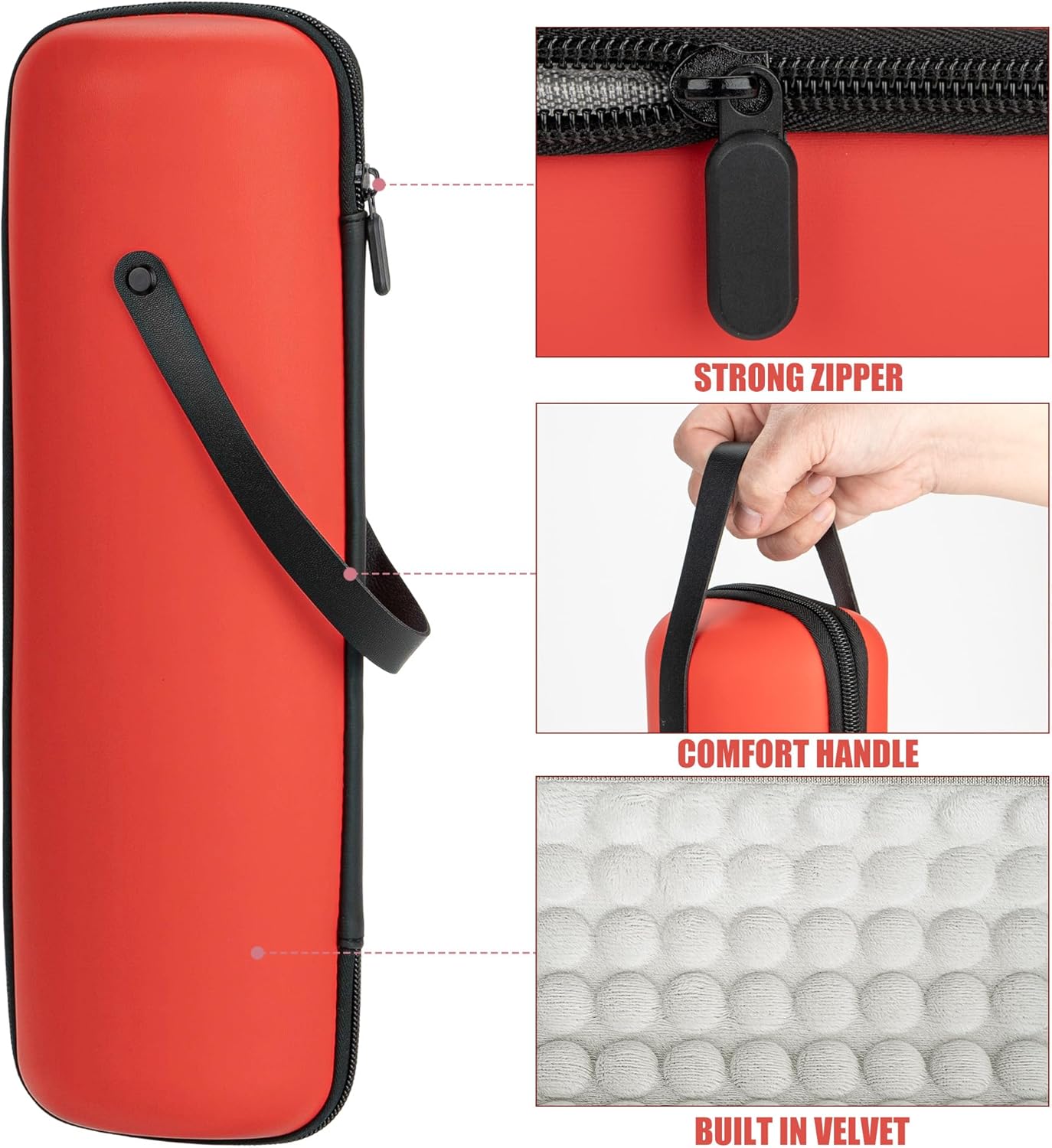 Single Wine Gift Tote Bag, Hard Shell Protector Bags Insulated Cooler Bag Champagne Bottle Gift Box, Portable Wine Carrier for Travel, Picnic, Beach, BYOB, Restaurant (Tangerine)