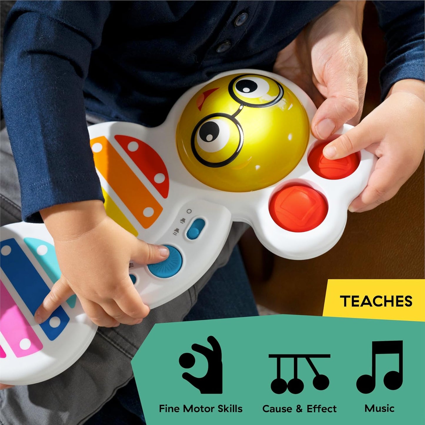 Baby Einstein Cals Curious Keys Xylophone Musical Toy, with Music and Lights - Age 12+ Months