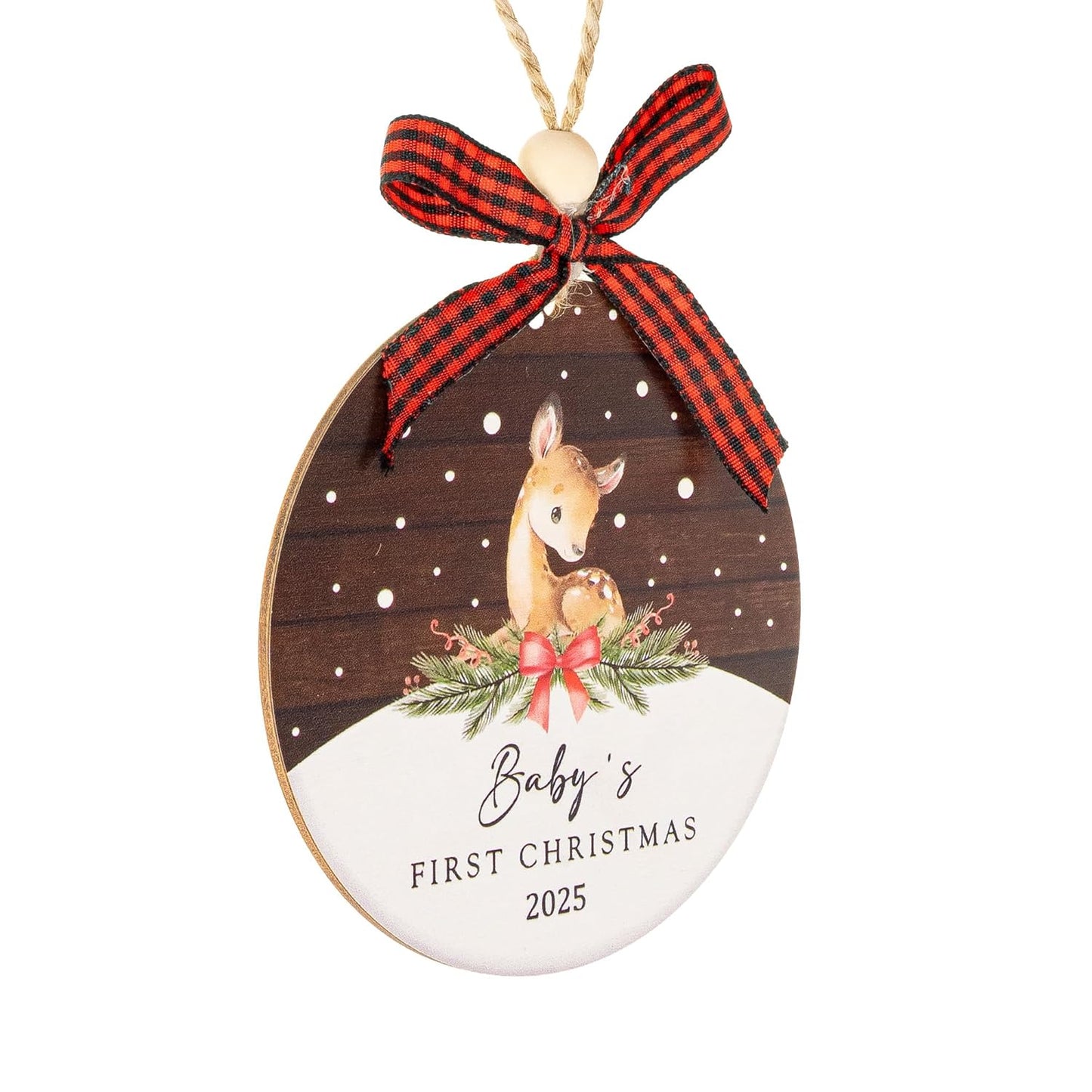 Baby's First Christmas Ornament 2025, New Baby Ornament for Girls Boys, Baby Announcement, Family Tree Xmas Ornament, Baby 1st Christmas Ornaments, Christmas Tree Hanging Decorations, Baby Gift