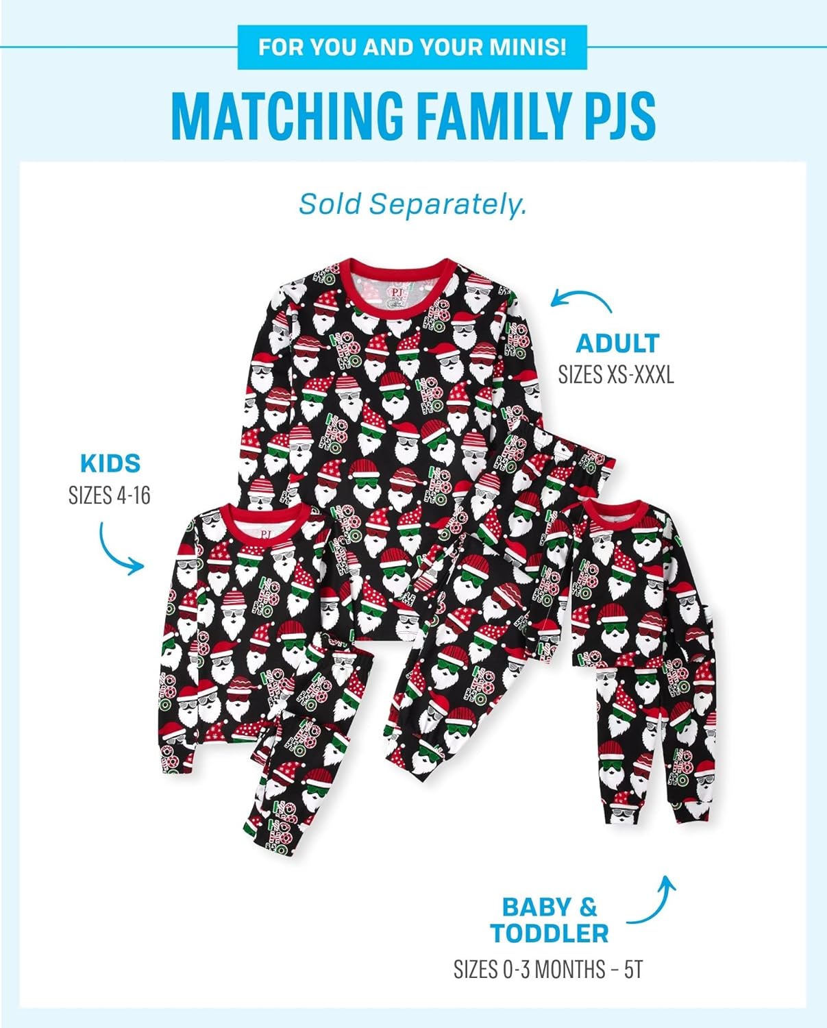 The Children’s Place Family Matching, Christmas and Holiday Pajama Sets, Cotton
