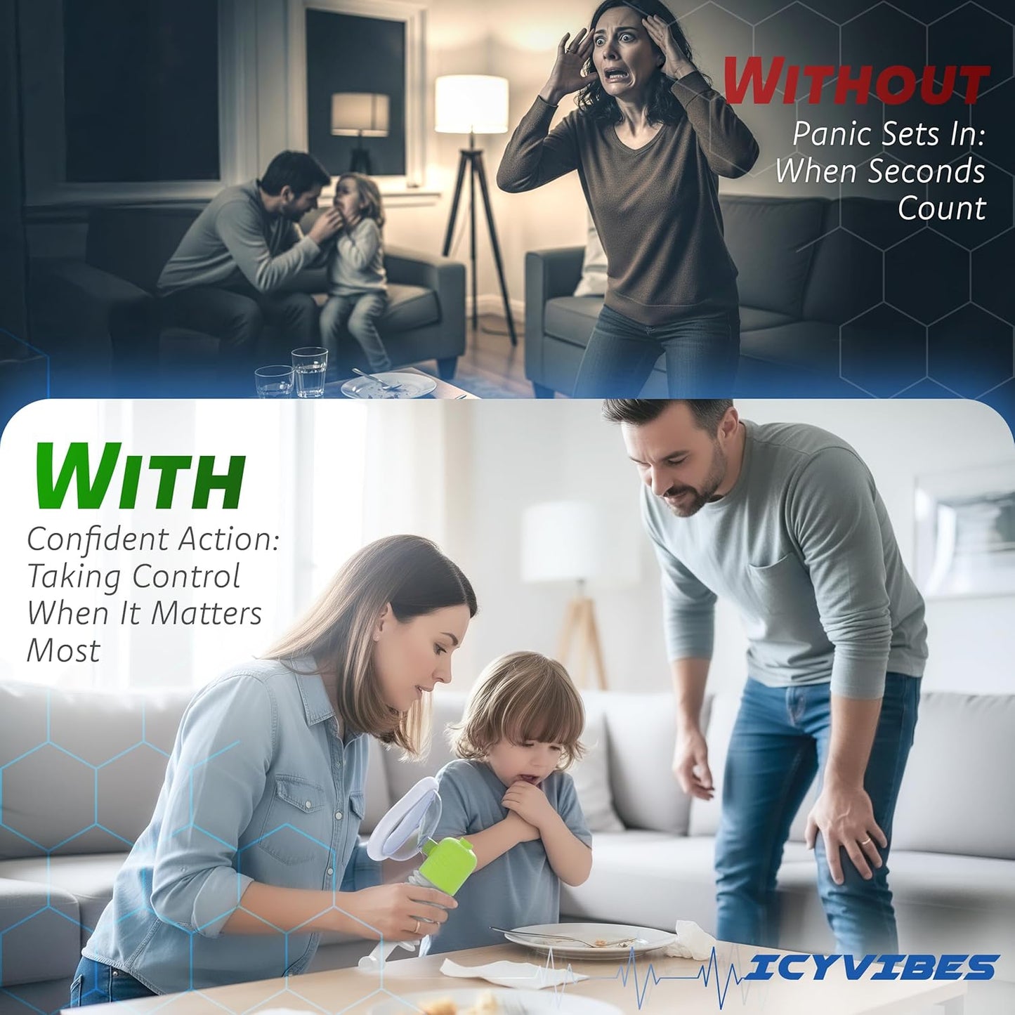 Premium Choking Rescue Device for Kids and Adults – Portable Suction Tool Airway Clear Travel & Home Safety Kit for Emergency Use Includes 3 Sizes for Baby Essential First Aid Anti