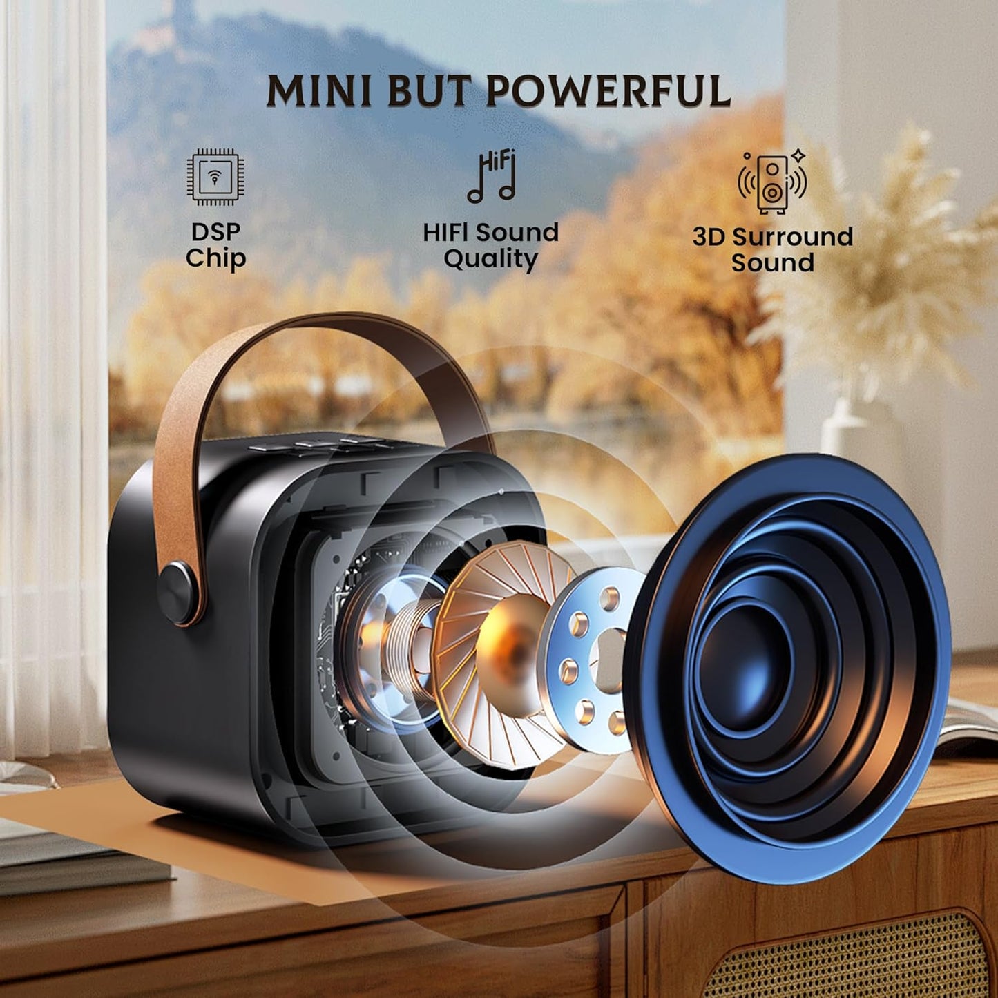 IROO Mini Karaoke Machine for Kids, 2025 TOP Toys Birthday Gifts Ideas for Girls Ages 4, 5, 6, 7, 8, 9, 10, 12+ Years Old, Portable MP3 Player with 2 Wireless Mics for Party(Black)