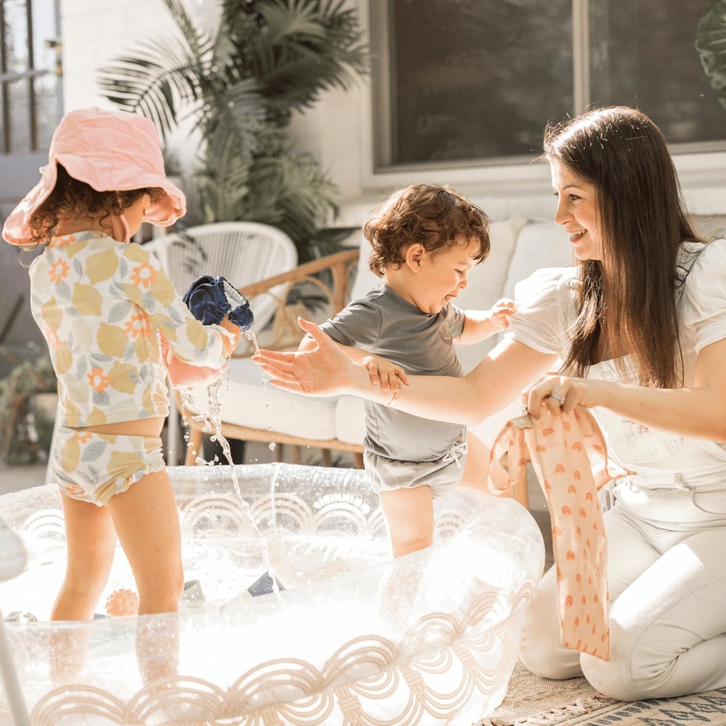 Tiny Twinkle Mess-Proof Waterproof Wet Dry Bag | 2-Pack Reusable Wet Bags for Swimsuits & Baby Clothes | Leakproof Wet Bag for Travel & Diaper Changes for Baby (Luna)