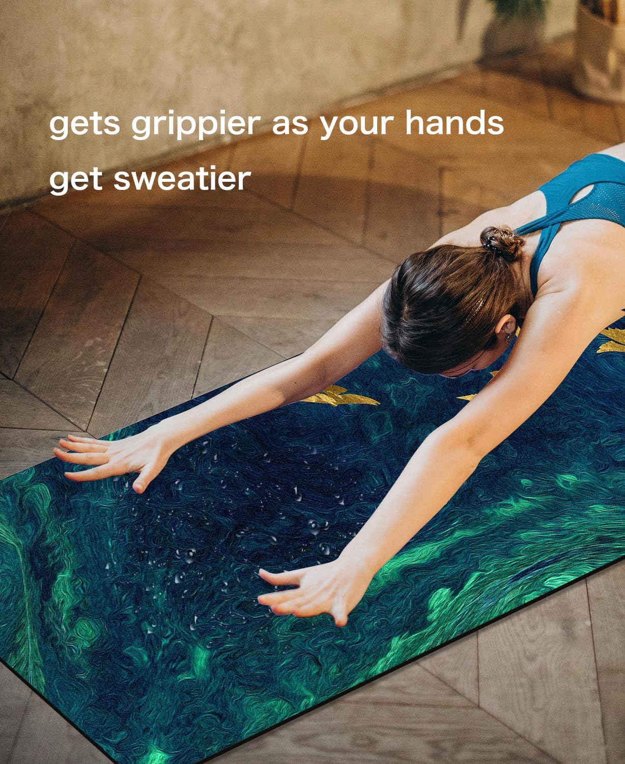 Non Slip Yoga Mat TPE Workout Mat for Men Women, Thick Workout Mat with Carrying Strap, Fitness Mats for Exercise, Yoga, Fitness, Pilates, Floor Workouts (72" x 24" x 6mm)